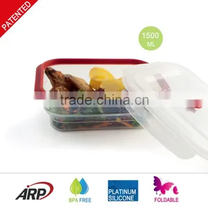 1500ml Rectangular Silicone Lunch Box thumbnail-1