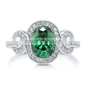 Wholesale Rhodium Plating Amethyst Diamond CZ Wedding Ring thumbnail-2