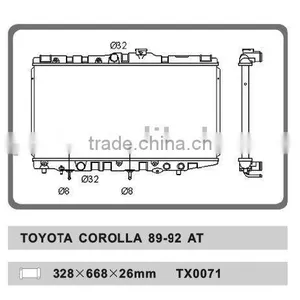 Auto Radiator for TOYOTA COROLLA 89-92 AT thumbnail-1