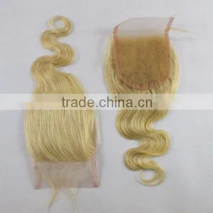 Brazilian Hair Lace Closure Blonde Hair Piece thumbnail-1