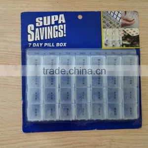 Plastic Medicine Pill Boxes Reminder Dispenser thumbnail-1