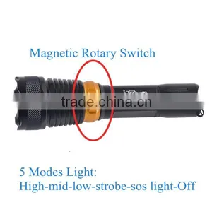 Aluminum Metal Q5 LED Powerful Diving Torch With Printing YT-57 Quality Choice thumbnail-4