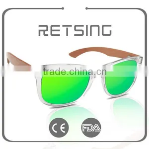 Elegent New Style PC Colorful Designer Polarized Wood Sunglasses thumbnail-3