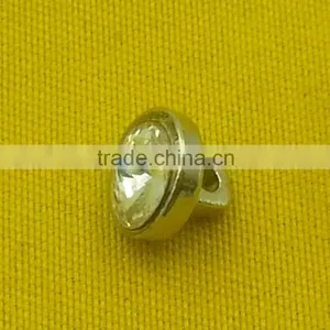 8mm Rhinestone Zinc Alloy Metal Shank --- MJ1002 thumbnail-3