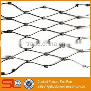 ISO Manufactory Provide Hand Woven Stainless Steel Mesh Netting/stainless Steel Mesh Rope Netting thumbnail-3