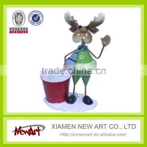 Promotion Deer With Pot Christmas Decoration Supplies thumbnail-3