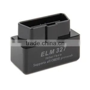 SUPER MINI ELM327 Bluetooth OBD2 V2.1 Black Smart Car Diagnostic Interface ELM 327 Wireless Scan Tool New Dropping Shipping thumbnail-2
