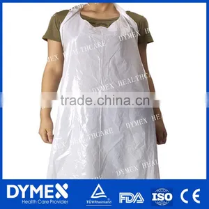 OEM Machine White Cheap High Qulity Disposable PE Apron thumbnail-1