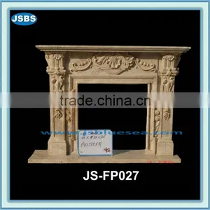 Cultured Indoor Decorative Travertine Fireplace Surround thumbnail-1