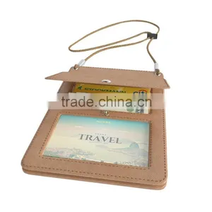 Custom Travel Document Holder Passport Organizer Leather Neck Travel Wallet Quality Choice thumbnail-2