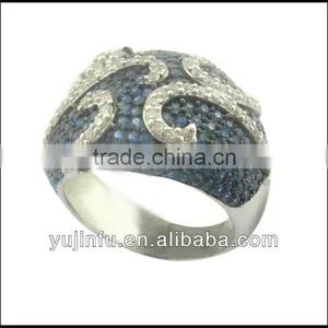 Fantastic Micropave Setting Silver Ring for Men Fashion Seal Ring thumbnail-1