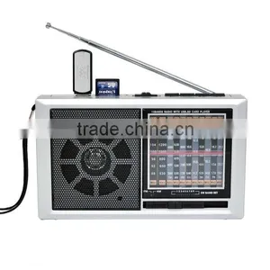 Innovative Design Torch Light Rechargeable USB SD Portable Excellent Sound Radio thumbnail-1