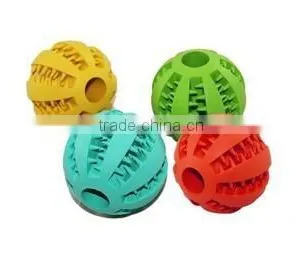 Wholesale 70mm Durable Rubber Ball With Teeth Dog Toy , OEM Pet Products Manufactory thumbnail-2