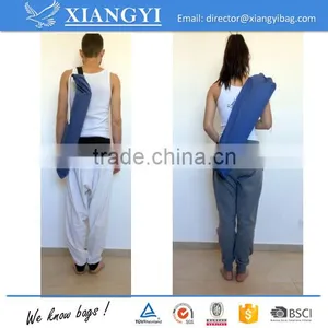 High Quality UNISEX Yoga Denim Mat Bag Handmade Strong Black Strap Carrier Drill Canvasnew thumbnail-2