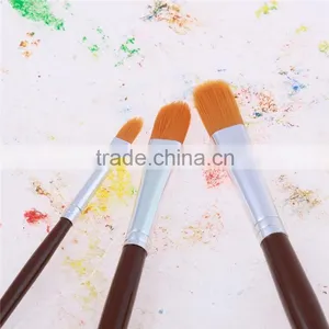 Wholesale China 3Pcs Professional Nylon Hair Wood Handle Art Paint Brush Manufactures thumbnail-4