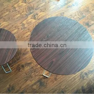 2015 Hot Sale Handicraft Circular Wooden Coffee Tea Tables thumbnail-1