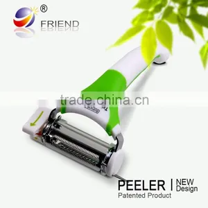 2016 as Seen on TV Kitchen Gadgets 3 in 1 Blades Rotary Manual Multifunctional Potato Vegetable Slicer Peeler Quality Choice thumbnail-2