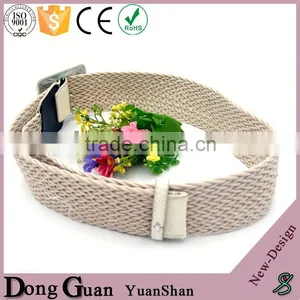 2016 Hot Sale Italian Leather Belt Business Needlepoint Colorful Canvas thumbnail-2