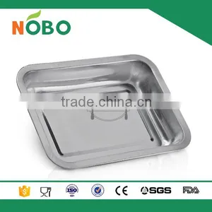 Nobo 4.8cm High Rectangle Stainless Steel Cheap Bluk Dinner Plates thumbnail-3