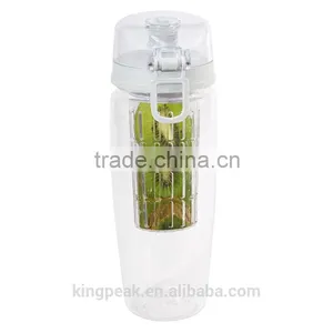 2015 Best Seling Plastic Tea Infuser Water Bottle Leak Proof Sport Flip-top Tritan Fruit Infuser Water Bottle/Shaker Bottle thumbnail-1