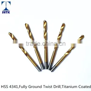 Factory Sales Directly, HSS 4341 Fully Ground Twist Drill Bit, Titanium Coated thumbnail-3