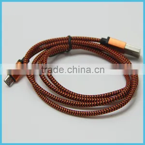 2016 New Premium Line Cable Usb Charging Cable Colorful Micro Braided Usb Cable for IPhone 5 6s thumbnail-2
