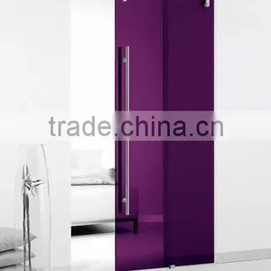Modern Stainless Steel Glass Sliding Barn Door Interior New Rail Track SD0117700 thumbnail-2