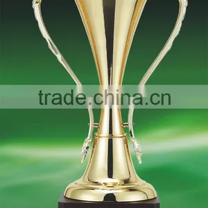 T830 YIWU EV Sport Metal Trophy Cup Wooden Base High Quality Wholesale thumbnail-1