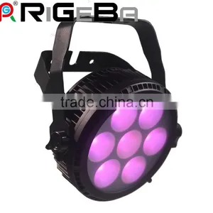 Light Razor P7 Cob RGBWY 5 in 1 Graceful High Power Super Slim 7*25W Led High Power Mini Aluminum Flat Par Light thumbnail-4