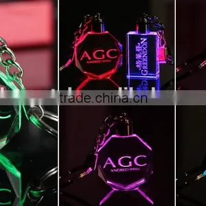 Glass Octagonal Custom Keychain / Promotion Crystal Custom Keychain thumbnail-6