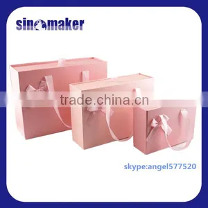 Custom Design Cardboard Gift Box With Ribbon thumbnail-4