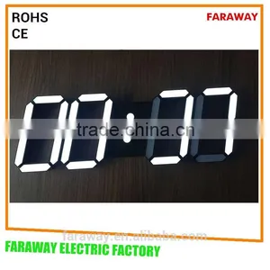 Remote White/blue 3D Led Digital Wall Clock thumbnail-3
