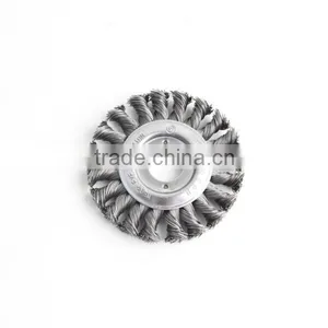 Twist Knot Wheel Brushes With Arbor Hole, Diameter 100mm or 4" thumbnail-1