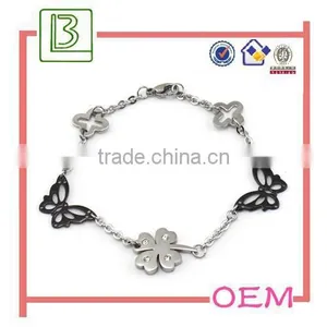 Custom Logo Enamel Promotional Pendant Charm Link Bracelet thumbnail-4