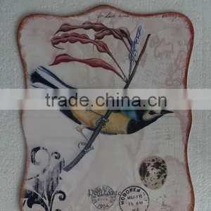 112437 Decorative Birds Design Metal Wall Plaque thumbnail-1
