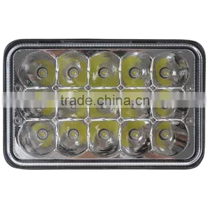 Rectangular 4x6 Inch LED Sealed Beam Headlight Bulb Replace HID Projector Lens Fit For Trucks Peterbilt Kenworth FREIGHTLINER Quality Choice thumbnail-4