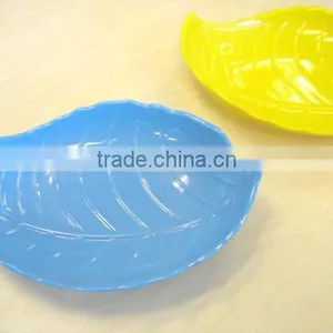 Hot Sale Color Leaf Shape Melamine Plate/dish thumbnail-1