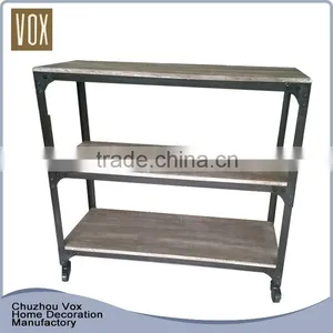 Custom Made Eco-friendly Wholesale Natural Wooden European Classical Console Table thumbnail-1