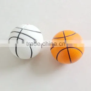 pu Foam Basketballs White and Orange Basketball Stress Ball thumbnail-2