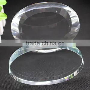 High Quality Round Shape Crystal Blank Block thumbnail-1