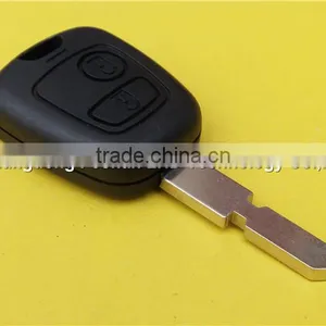 Key Car no Logo Remote 2 Button Key Cover Shell Blank Peugeot 406 Key Fob thumbnail-4