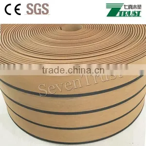 PVC Flooring Roll Synthetic Marine Decking Teak Decking thumbnail-4