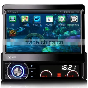 Winmark 7 Inch 1 Din Car DVD Player Stereo Retractable Touch Screen Android 4.4 Wifi 3G GPS Bluetooth Digital TV Port Universal thumbnail-2
