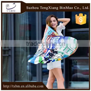 Wholesale Cheap China Scarf Supplier Custom Silk Scarf Silk Scarves / Kerchief /headband/hijab thumbnail-1