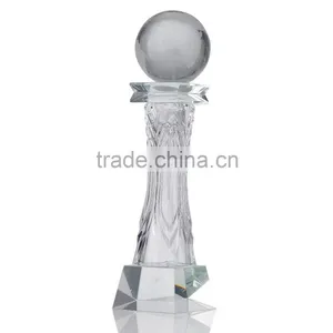 Factory Oem Award With Custom Size Logo Laser Engraving China Crystal Global Trophy thumbnail-3