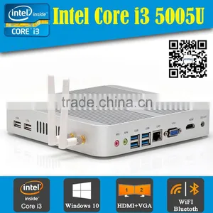 Cheapest i3 Android Mini pc Intel Core I3-5005U 2.0GHZ 4COM 2HDMI Intel HD5500 1080P HD4K Dual DDR3 Laptop Memory thumbnail-1