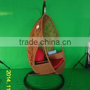 0503balcony Garden Elegant Comfortable Rattan Hanging Swing Egg Chair YPS080 thumbnail-4