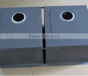 Zero Radius Handmade Stainless Steel Sink 32" x 19" x 10" Double Bowls (cUPC Approved,very Competitive Price!) thumbnail-5