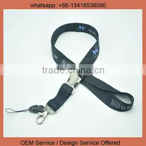Custom Logo Cheap Satin Polyester Heat Transfer Printed Lanyard String thumbnail-1