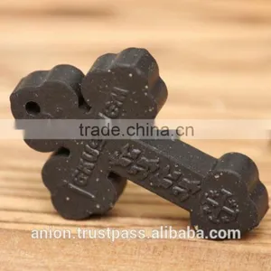 Holy Land Greek & Russian Orthodox Jerusalem Soil Crucifix thumbnail-3